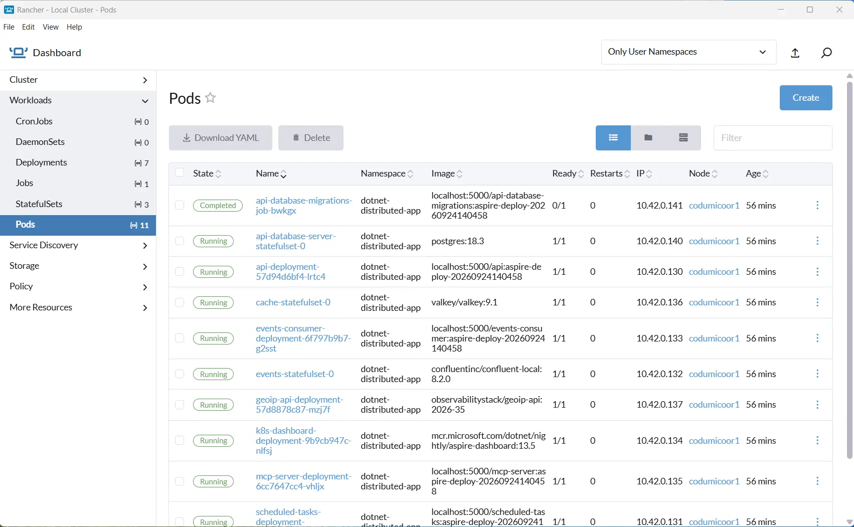 Rancher Desktop k8s dashboard