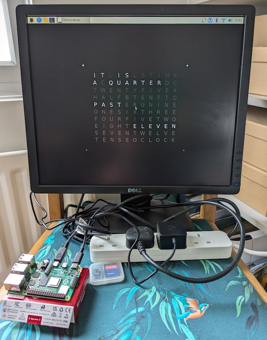 time in words running on mono on raspberry pi